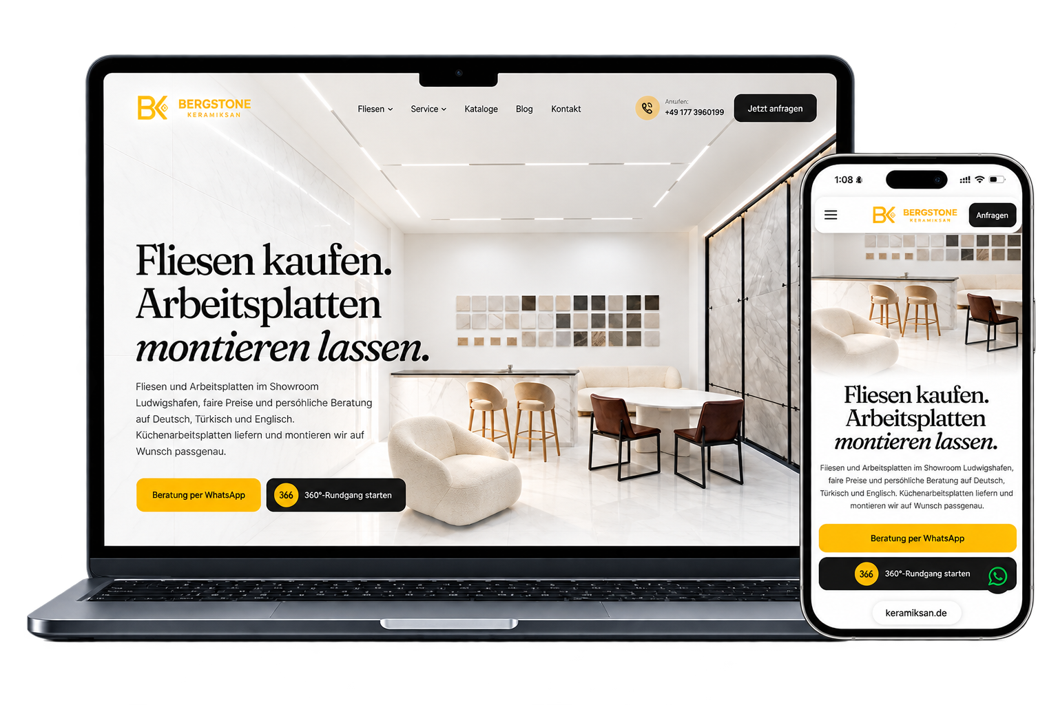 Bergstone Keramiksan website preview