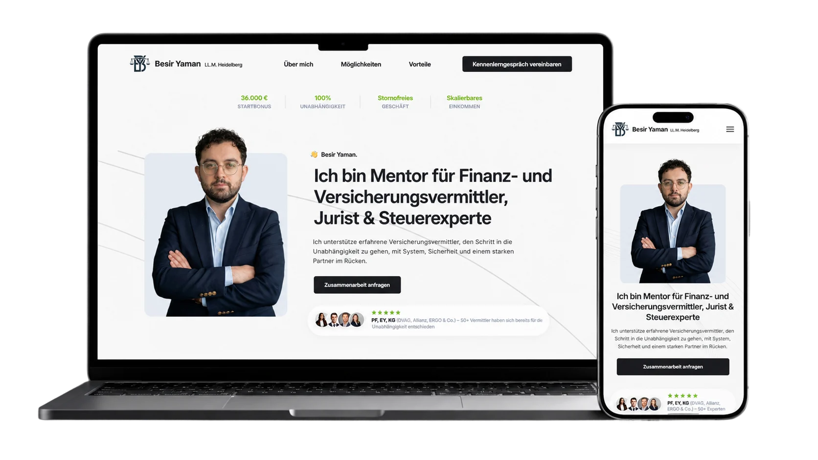 B.Y. Consulting website hero preview